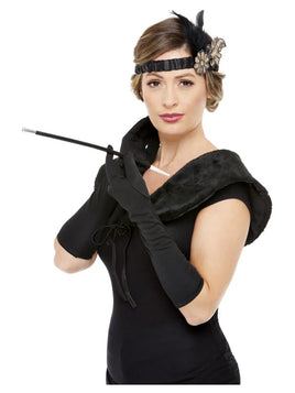 Deluxe 1920s Accessories Kit- Black & Gold