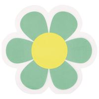 Rainbow Roller Skate Flower Shaped Luncheon Napkins  16 ct.