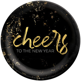 Cheers For The New Year 6 3/4" Round Plates 8 ct.