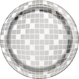 Dance Party Disco Ball Round 7" Dessert Plates  8ct