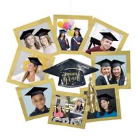 Golden Star Graduation Picture Wreath