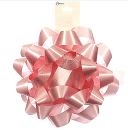 6" STAR BOW IRIDESCENT PINK
