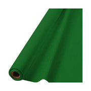 40" x 100' Plastic Table Roll - Festive Green