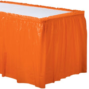 21' x 29" Plastic Table Skirt - Orange Peel 1 ct.