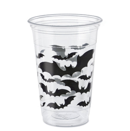 Black Bats Halloween 16oz Plastic Party Cups  8 ct.