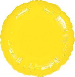 18" Metallic Yellow Round