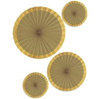 Hot Stamped Paper Fans 4 pcs.