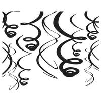 Solid Color Plastic Swirl Decorations