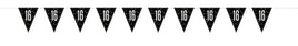9 ft. GLITZ 16 Black Prismatic Plastic Flag Banner
