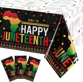 54" X 108" Juneteenth Plastic Tablecover