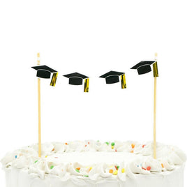 Hanging Grad Caps Cake Topper