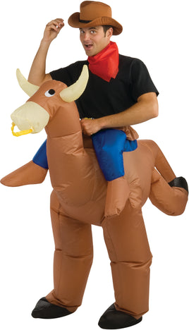 Bull Rider Adult Inflatable Costume One Size