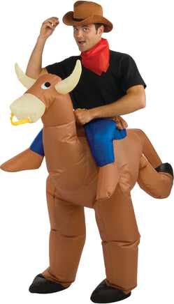 Bull Rider Adult Inflatable Costume One Size