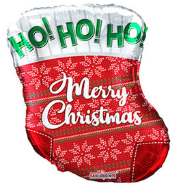 18" Christmas Sock Foil Balloon