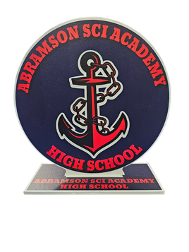 Abramson Sci Academy High School Mini Table Centerpiece