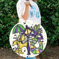 Mardi Gras Door Hanger