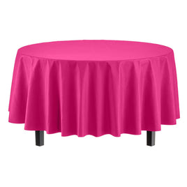 84" Cerise Round Table Cover