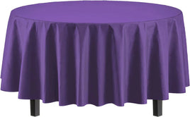 84" Round Purple Table Cover