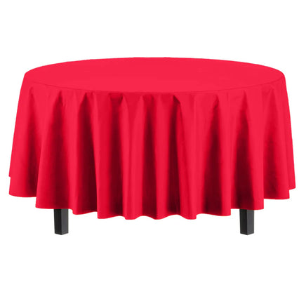 84" Round Red Table Cover 1 ct.