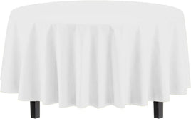 84" Round White Table Cover 1 ct.
