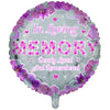 18" In Loving Memory Foil Balloon