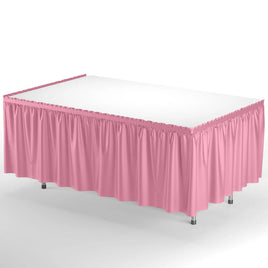 14'X29" Pink Plastic Table Skirt 1 ct.
