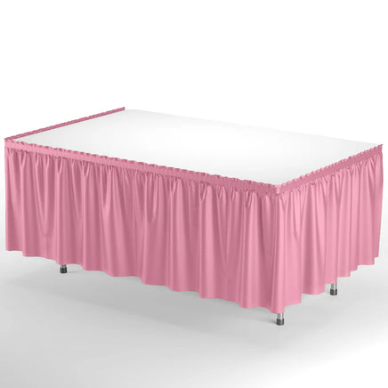 14'X29" Pink Plastic Table Skirt 1 ct.
