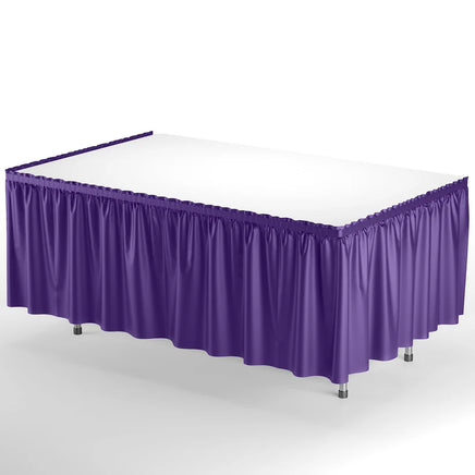 14' X 29" Purple Plastic Table Skirt 1 ct.