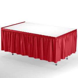 14' x 29" Table Skirt - Red
