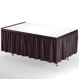 14' x 29" Table Skirt - Brown