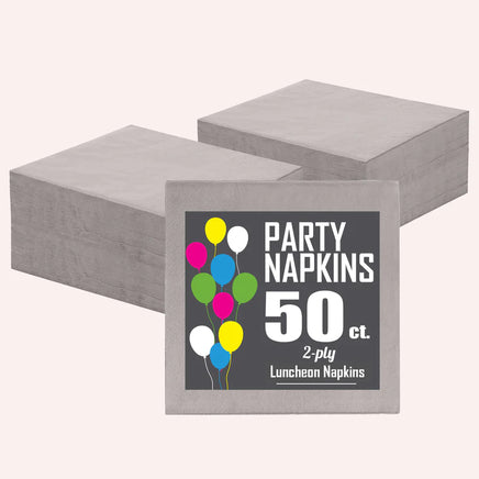 Silver Luncheon Napkins 50 Ct.