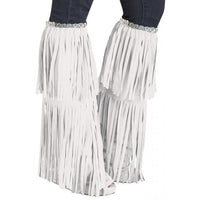 Festival Fringe Boot Cover Assortment White