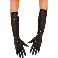 Pearl Mesh Glove Assortment Black
