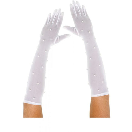 Pearl Mesh Glove Assortment White