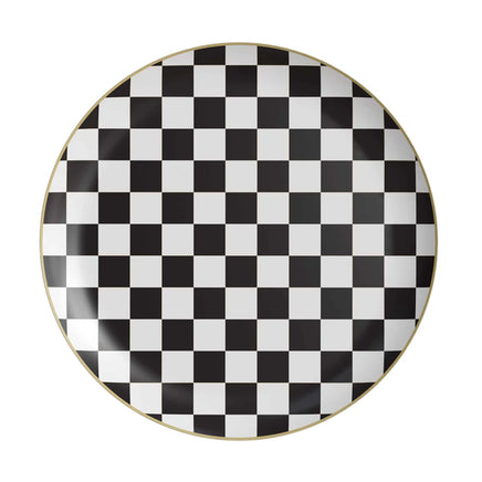10" Earthtrends Checkered Design Plates  20 Ct.