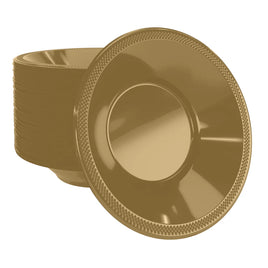 12 oz Gold Plastic Bowls (50)