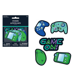 GAME ON STICKERS 5 CT.