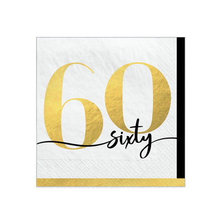 Party of The Ages Beverage Napkins - 60  16 ct.