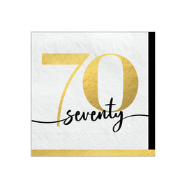 Party of The Ages Beverage Napkins - 70  16 ct.