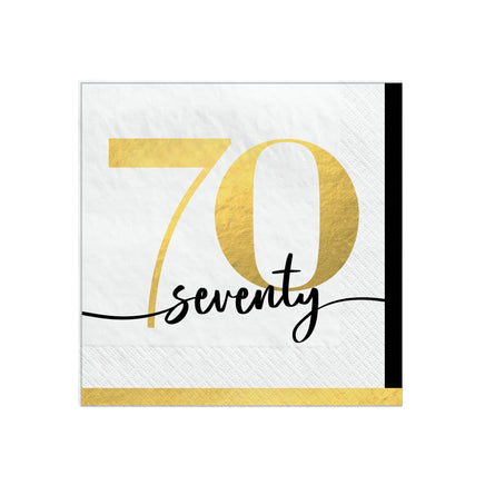 Party of The Ages Beverage Napkins - 70  16 ct.