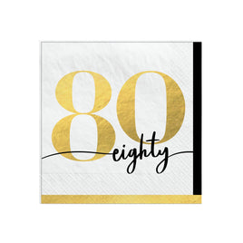 Party of The Ages Beverage Napkins - 80  16 ct.