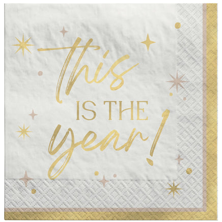 Golden Soiree Luncheon Napkins  16 ct,