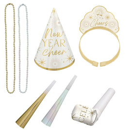 New Years 4 Person Party Kit - Golden Soiree