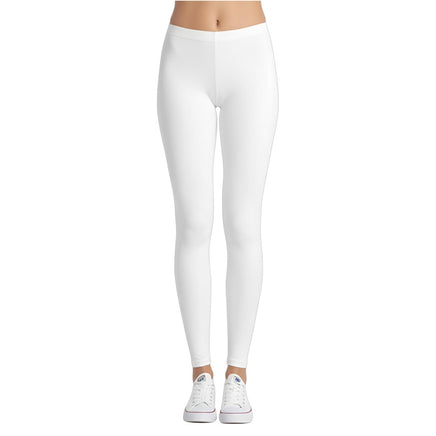White Adult Footless Tights