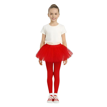 Red Child Footless Tights
