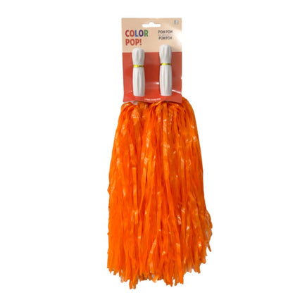 Orange Pom-poms 2ct.