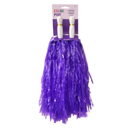 Purple Pom-poms 2ct.