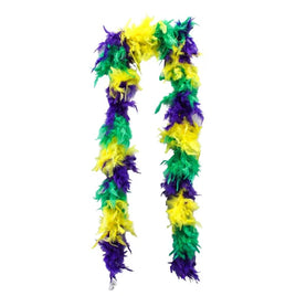 6' Purple, Green and Gold Sectional Boa