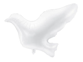 28" Foil White Dove Balloon