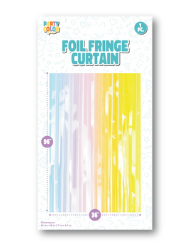 Gradient Macaron Fringe Curtain 36" X 96"